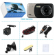 4'' HD 1080P Dual Lens Night Vision Car DVR Front and Rear Camera Video Dash Cam Recorder 170