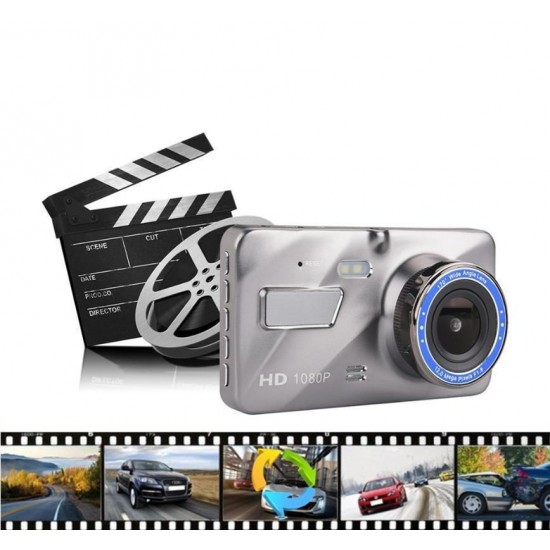 4 Inch 1080P Car DVR Dash Cam Video Recorder Front + Rear Camera Dual Lens LCD 4 Inch 1080P Car DVR Dash Cam Video Recorder Front + Rear Camera Dual Lens LCD