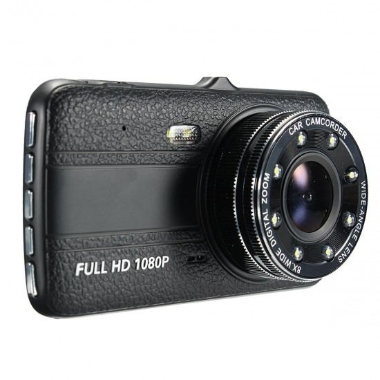 4 Inch 1080P Loop Recording Night Vision 170 Degree Wide Angle Car DVR with Rear View Camera 4 Inch 1080P Loop Recording Night Vision 170 Degree Wide Angle Car DVR with Rear View Camera