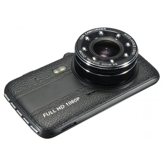 4 Inch 1080P Loop Recording Night Vision 170 Degree Wide Angle Car DVR with Rear View Camera 4 Inch 1080P Loop Recording Night Vision 170 Degree Wide Angle Car DVR with Rear View Camera