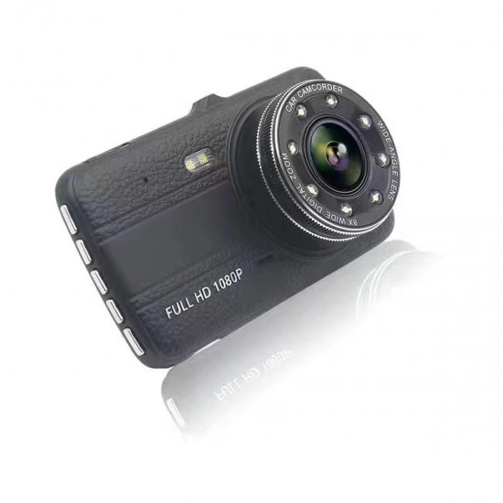 4 Inch Car DVR With Rear View Camera Night Version 1080p Parking Monitoring G-senor 170° Wide-angle