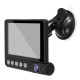 4 Inch FHD 1080P Car DVR 3 Camera Lens Dash Cam Video Recorder Rearview Monitor