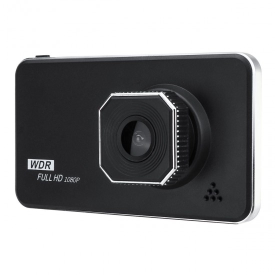 4 Inch HD 1080P Dual Lens Car DVR Vehicle Dash Cam Video Camera Recorder