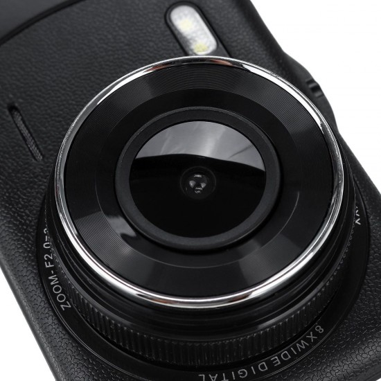4 Inch HD Dual Lens 1080P Vehicle Car Dash Cam Video Camera Recorder DVR G-Sensor