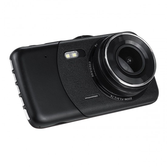 4 Inch HD Dual Lens 1080P Vehicle Car Dash Cam Video Camera Recorder DVR G-Sensor