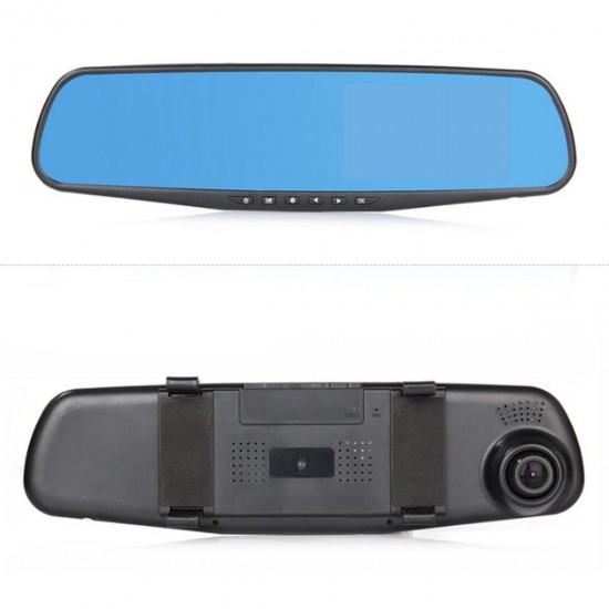 4.0 Inch 720P In-Car Rear View Mirror Dash DVR Recorder Lens Camera Monitor