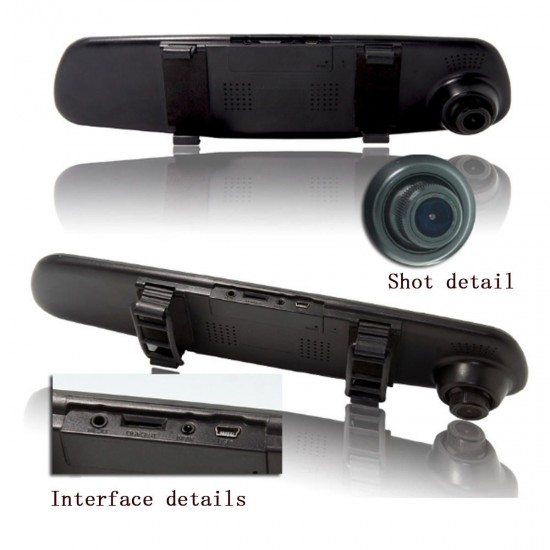 4.0 Inch 720P In-Car Rear View Mirror Dash DVR Recorder Lens Camera Monitor 4.0 Inch 720P In-Car Rear View Mirror Dash DVR Recorder Lens Camera Monitor
