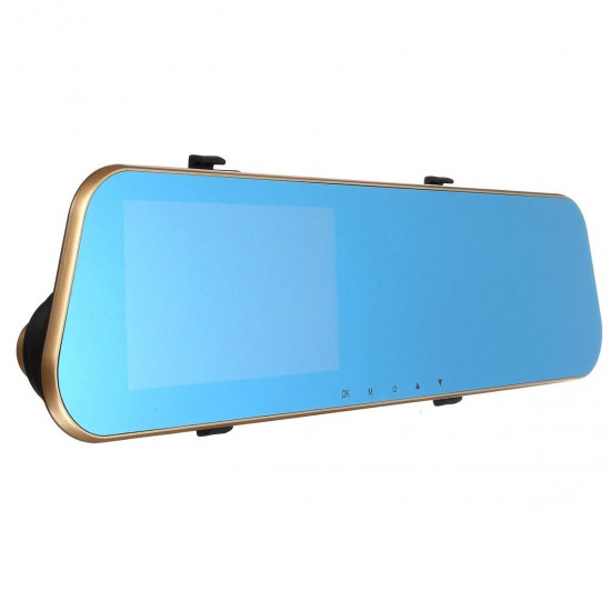 4.3 Inch 1080P Full HD Touch Screen G-sensor Rearview Mirror Car Camera DVR 140 Degree Wide Angle