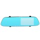 4.3 Inch 1080P HD Car DVR Rearview Mirror Dash Camera Dual Lens Recorder Monitor 170 Degree