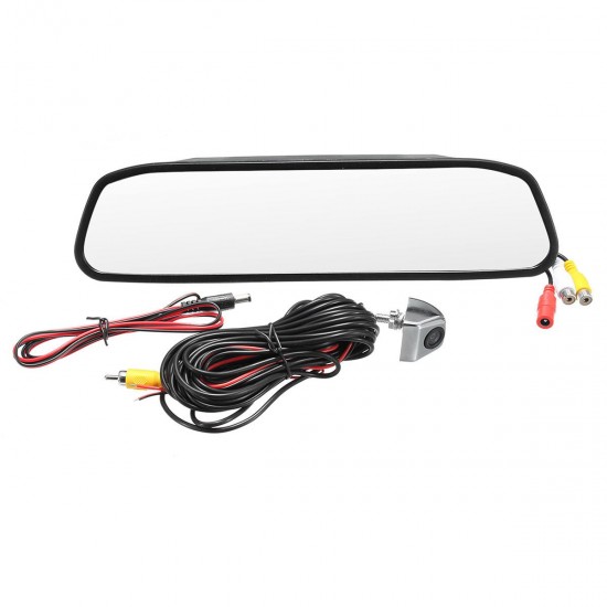 4.3 Inch Car TFT Color LCD Display Monitor Mirror HD CCD Reverse Rear View Backup DVR Camera Kit 4.3 Inch Car TFT Color LCD Display Monitor Mirror HD CCD Reverse Rear View Backup DVR Camera Kit