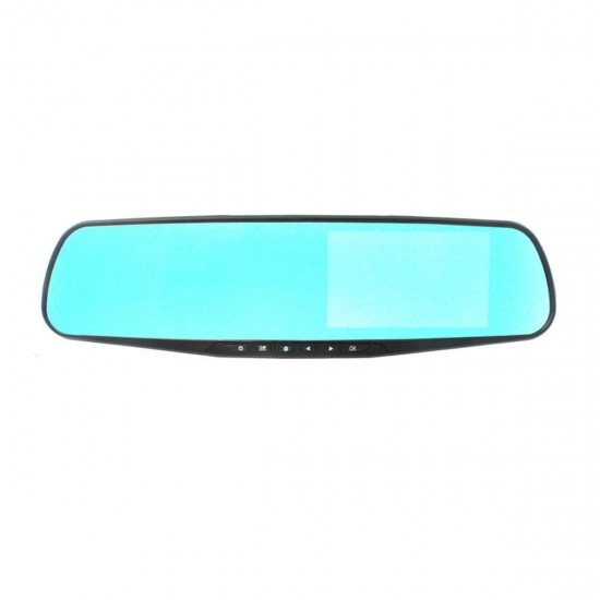 4.3 Inch Double Lens Car DVR Rearview Mirror Driving Recorder Night Vision Parking Monitoring 4.3 Inch Double Lens Car DVR Rearview Mirror Driving Recorder Night Vision Parking Monitoring