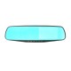 4.3 Inch Double Lens Car DVR Rearview Mirror Driving Recorder Night Vision Parking Monitoring