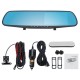 4.3 Inch Double Lens Car DVR Rearview Mirror Driving Recorder Night Vision Parking Monitoring 4.3 Inch Double Lens Car DVR Rearview Mirror Driving Recorder Night Vision Parking Monitoring