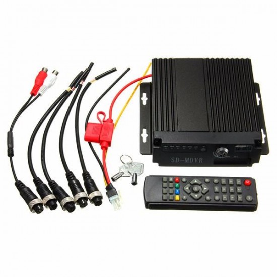 4CH Car Vehicle AHD Mobile DVR Real Time Video Audio Recorder SD Card With Remote 4CH Car Vehicle AHD Mobile DVR Real Time Video Audio Recorder SD Card With Remote
