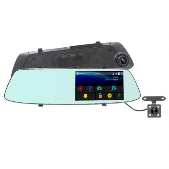 5 Inch Car DVR 170 Degree Wide Angle Lens WDR Car Camera