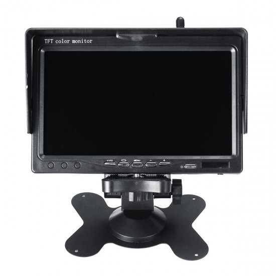 7 inch Monitor Display Truck Wireless Dual Waterproof Camera 2.4G Night Vision Reversing