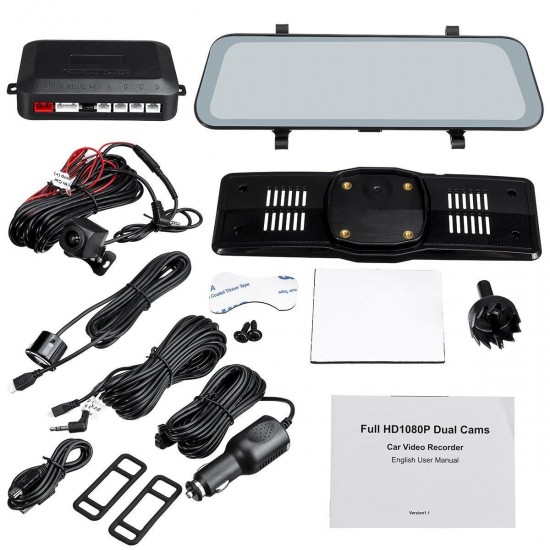 7inch / 10inch Car DVR LCD Rear Reversing Parking Detector Radar Sensor System Alarm 7inch / 10inch Car DVR LCD Rear Reversing Parking Detector Radar Sensor System Alarm