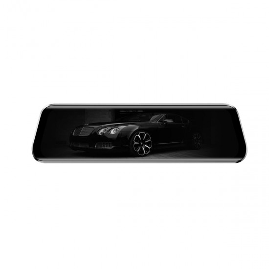 T11+ 9.66 Inch 2.5D Curved Glass Dual Lens Front 1080P Back 720P G Sensor Loop Recording Car DVR T11+ 9.66 Inch 2.5D Curved Glass Dual Lens Front 1080P Back 720P G Sensor Loop Recording Car DVR
