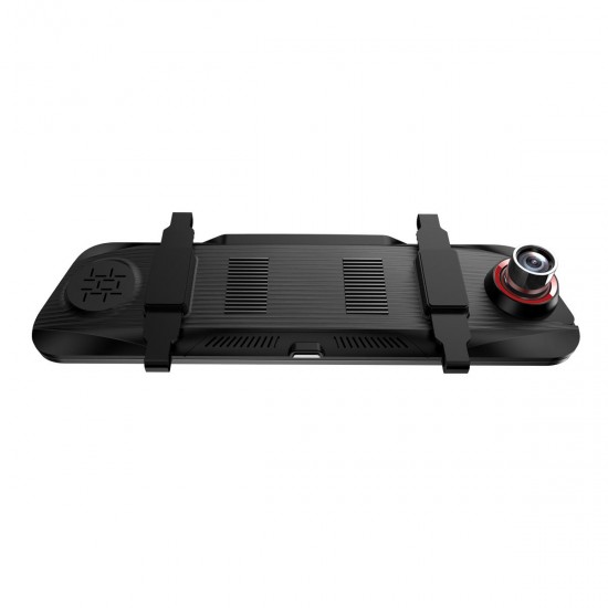 T11+ 9.66 Inch 2.5D Curved Glass Dual Lens Front 1080P Back 720P G Sensor Loop Recording Car DVR T11+ 9.66 Inch 2.5D Curved Glass Dual Lens Front 1080P Back 720P G Sensor Loop Recording Car DVR