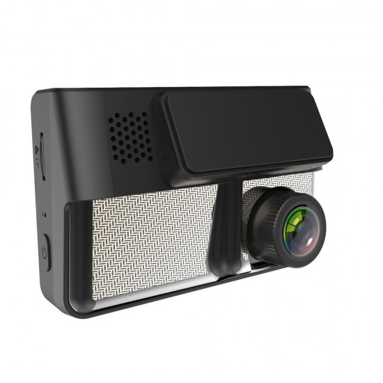 A70 Concealed Night Vision Car DVR 3 inch Touch Front 1080P and Rear 720P Dual Lens Driving Recorder