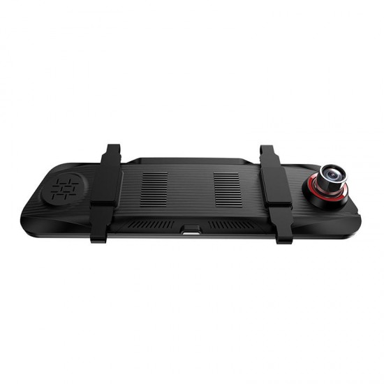 T11 9.66 Inch FHD 1080P Streaming Media Dual Lens Car DVR Rearview Camera Parking Monitoring ADAS