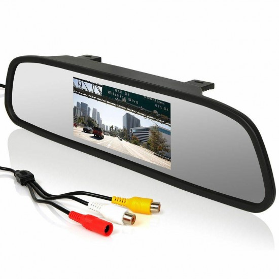 Car Rear View 5 Inch LCD Monitor Mirror Wireless Backup Camera Parking Reverse Kit Car Rear View 5 Inch LCD Monitor Mirror Wireless Backup Camera Parking Reverse Kit