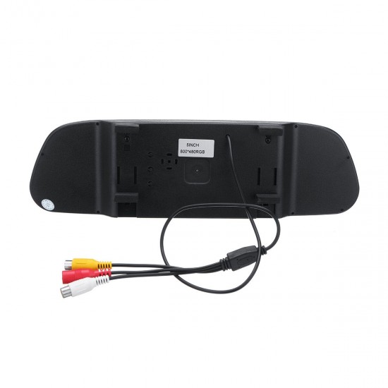 Car Rear View 5 Inch LCD Monitor Mirror Wireless Backup Camera Parking Reverse Kit Car Rear View 5 Inch LCD Monitor Mirror Wireless Backup Camera Parking Reverse Kit