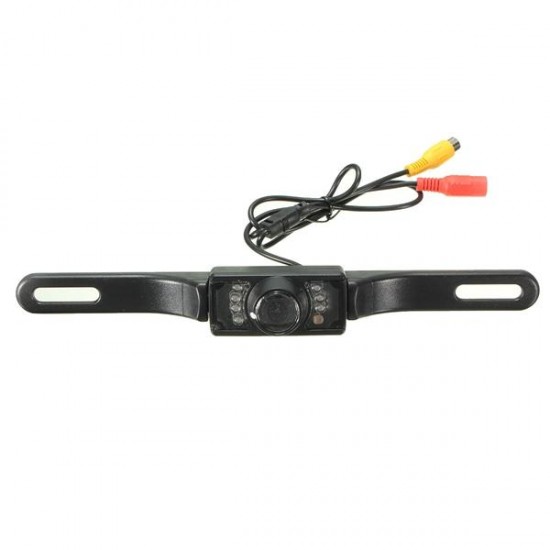 Car TFT LCD Monitor Mirror Wireless Reversing Rear View Backup Camera 12V