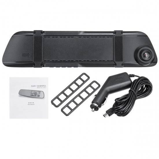 Full HD 480P 3.5inch Car DVR Dash Cam Rearview Mirror Video Camera Recorder