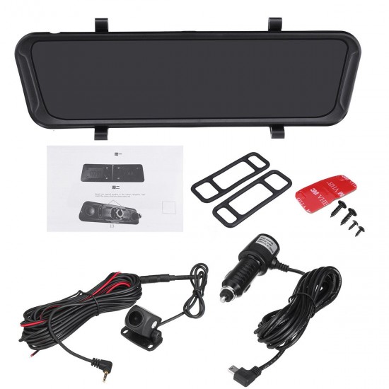 Full Screen 9.66 Inch Touch Screen Night Vision Rearview Mirror Car DVR Camera Full Screen 9.66 Inch Touch Screen Night Vision Rearview Mirror Car DVR Camera