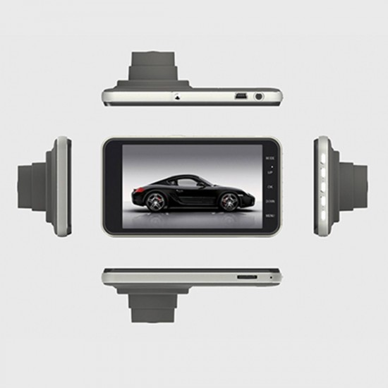 GT19 with Rear Camera 4 inch 1080P Dual Recording Driving Recorder Car DVR GT19 with Rear Camera 4 inch 1080P Dual Recording Driving Recorder Car DVR