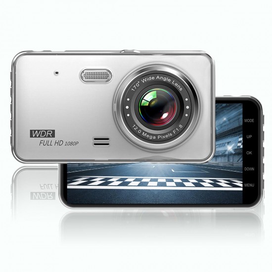 GT29 4 inch 1080P Parking Monitoring Dual Lens Car DVR Recording Driving Recorder with Rear Camera GT29 4 inch 1080P Parking Monitoring Dual Lens Car DVR Recording Driving Recorder with Rear Camera