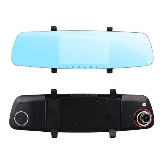 H605 5 Inch 170° Wide Angle Lens Rearview Mirror Car DVR