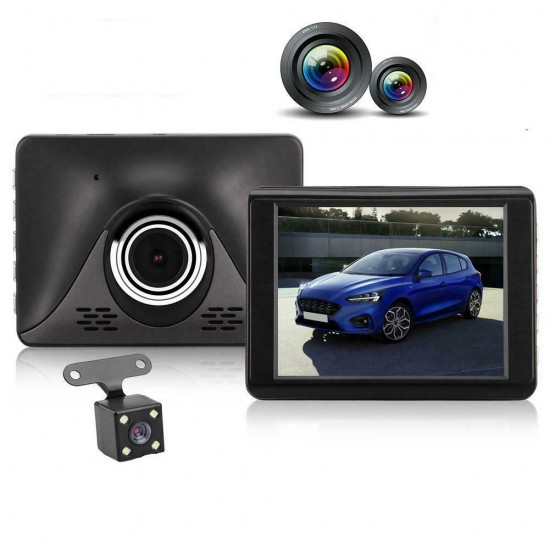 HY10 3.2 Inch FHD 1080p Car DVR Camera Dual Lens Parking Dash Cam Video Recorder