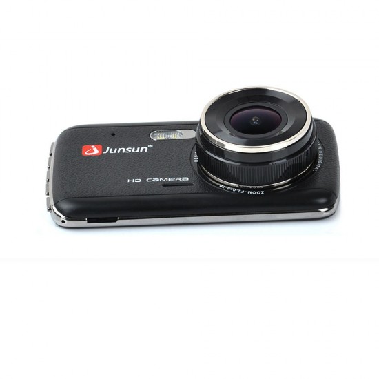H7N 1296P Auto Recording Car DVR with Waterproof Rear Camera