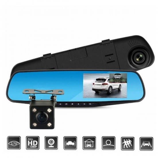 Car DVR Dual Lens Full HD 1080P Video Recorder With Rear View Dash Cam Auto Registrator