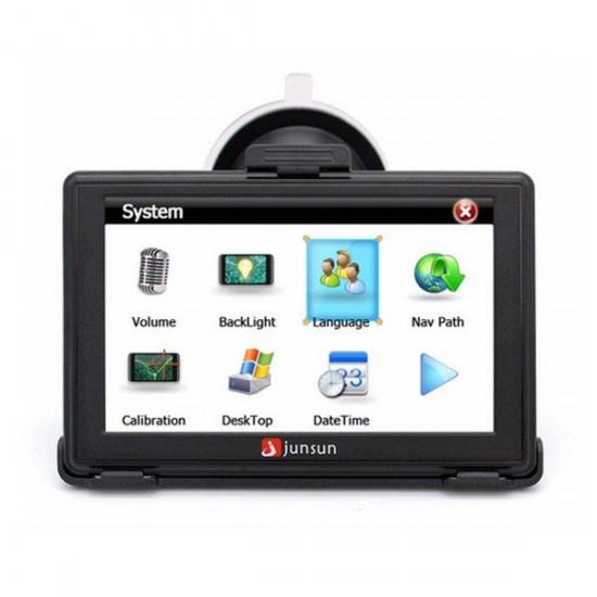 D100S 7 Inch Car 3D GPS Navigation Mointor bluetooth w/Rearview Camera Free Map Touch Screen