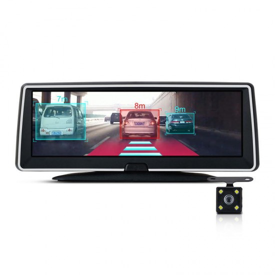 E93P 4G bluetooth WiFi ADAS GPS App Control Car DVR with Rear Camera