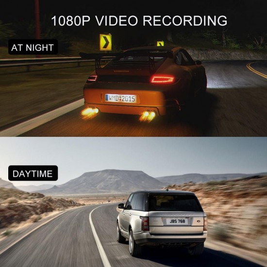 Q5 3 Inch 1080P Night Vision Loop Recording G Sensor 24 Hours Parking Temp Protection Car DVR Camera