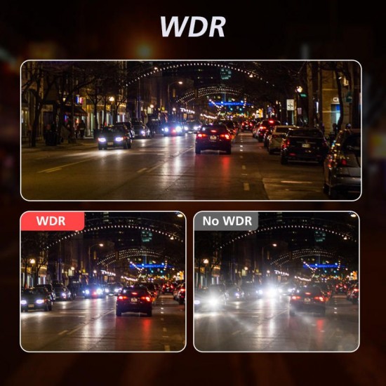 Q6 3 Inch Full HD 1080P WDR Looping Recording G Sensor Auto Sleep Parking Monitor 140 Degree Car DVR Camera