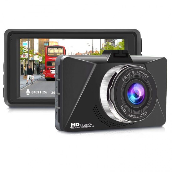 Q6 3 Inch Full HD 1080P WDR Looping Recording G Sensor Auto Sleep Parking Monitor 140 Degree Car DVR Camera