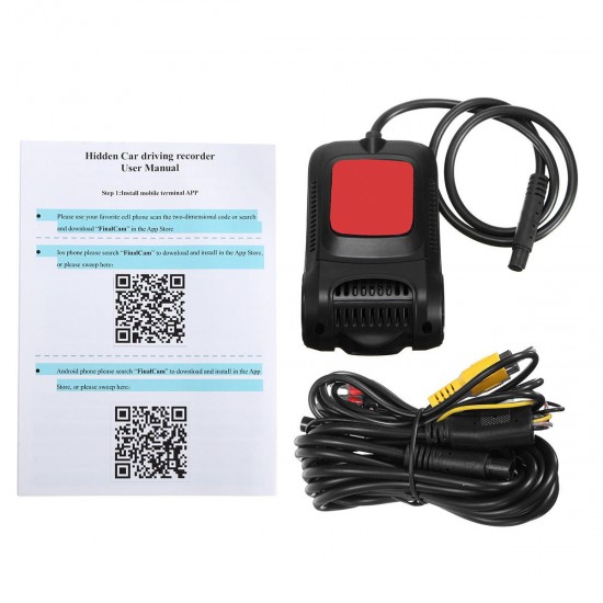 RS301 Video Recorder 1080P Car DVR Hidden Camera Hotspot G-Sensor Night Vision RS301 Video Recorder 1080P Car DVR Hidden Camera Hotspot G-Sensor Night Vision