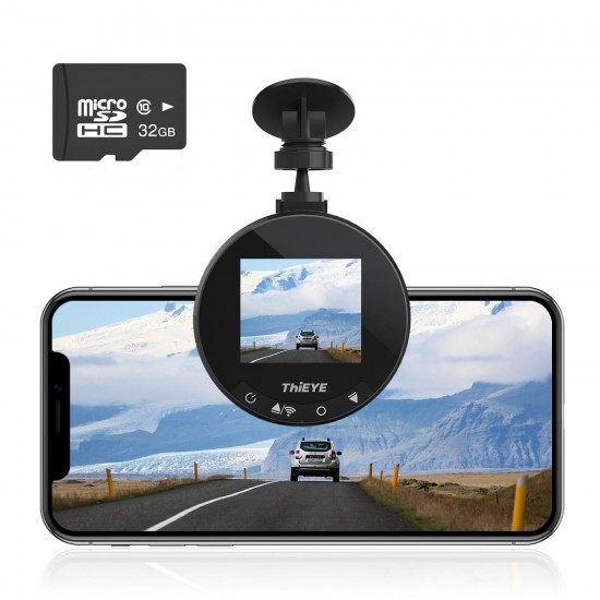Dash Camera Automobile Data Recorder Car WiFi DVR Real HD 1080P 170 Wide Angle With Parking Mode Contrast With T5 Pro