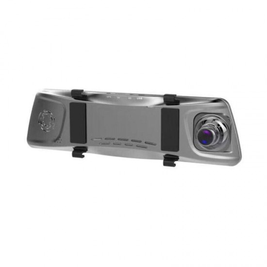 V5 10 Inch Streaming Media Full Screen Touch Dual Lens Car DVR