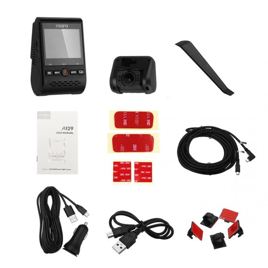 A129-DG Duo Dual Channel 5GHz Wi-Fi Full HD Car Dash Dual Camera DVR with GPS A129-DG Duo Dual Channel 5GHz Wi-Fi Full HD Car Dash Dual Camera DVR with GPS