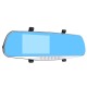 4.3 Inch 1080P HD Rear view Blue Mirror Dual Lens Car DVR Dash Cam Camera Recorder