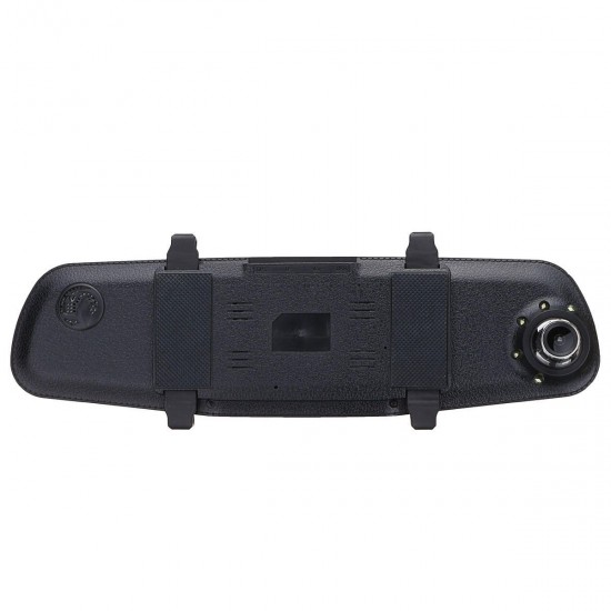 4.3 Inch 1080P HD Rear view Blue Mirror Dual Lens Car DVR Dash Cam Camera Recorder