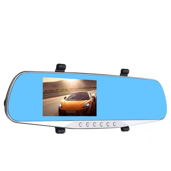 4.3 Inch 1080P HD Rear view Blue Mirror Dual Lens Car DVR Dash Cam Camera Recorder 4.3 Inch 1080P HD Rear view Blue Mirror Dual Lens Car DVR Dash Cam Camera Recorder