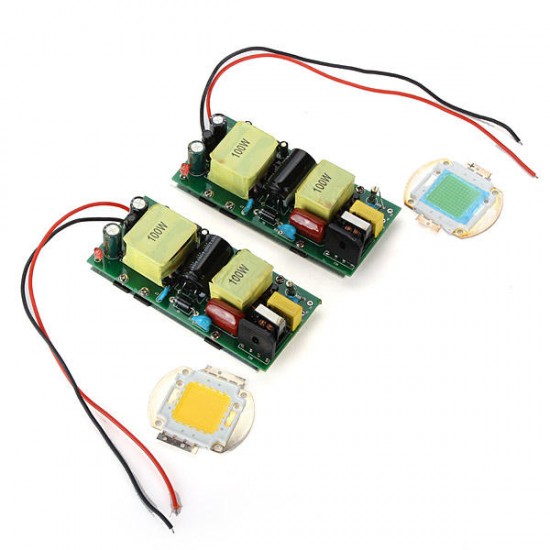 100W LED White High Power Lamp Chip Plus 100W Power Driver Supply 100W LED White High Power Lamp Chip Plus 100W Power Driver Supply