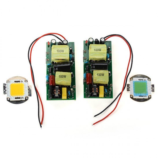 100W LED White High Power Lamp Chip Plus 100W Power Driver Supply 100W LED White High Power Lamp Chip Plus 100W Power Driver Supply